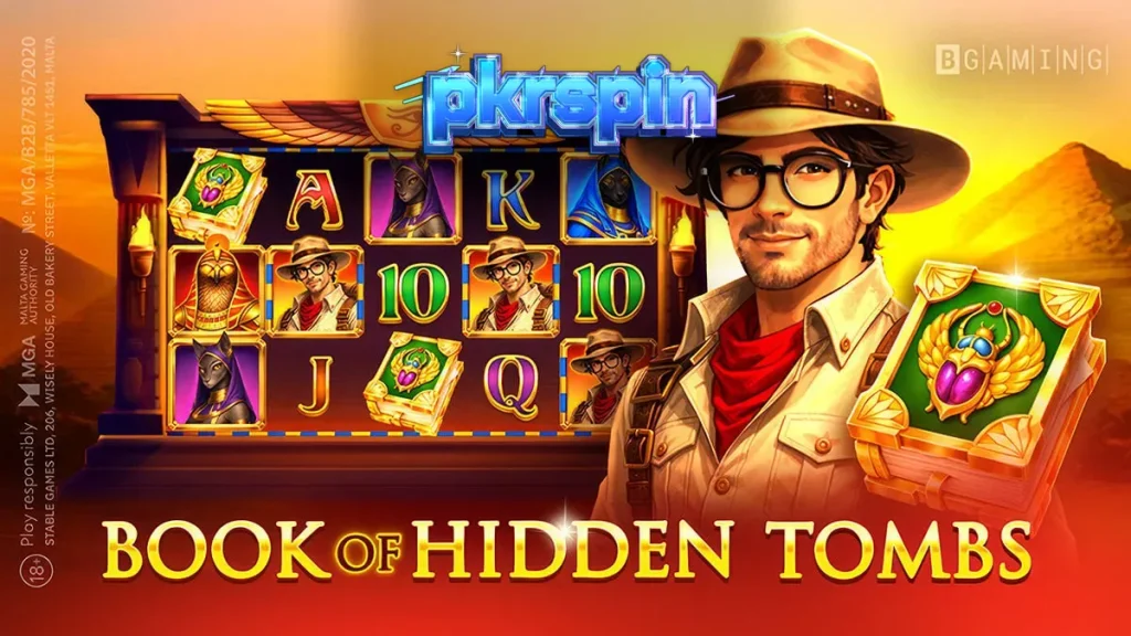 Book of Hidden Tombs سلاٹ گیم کا ایک منظر