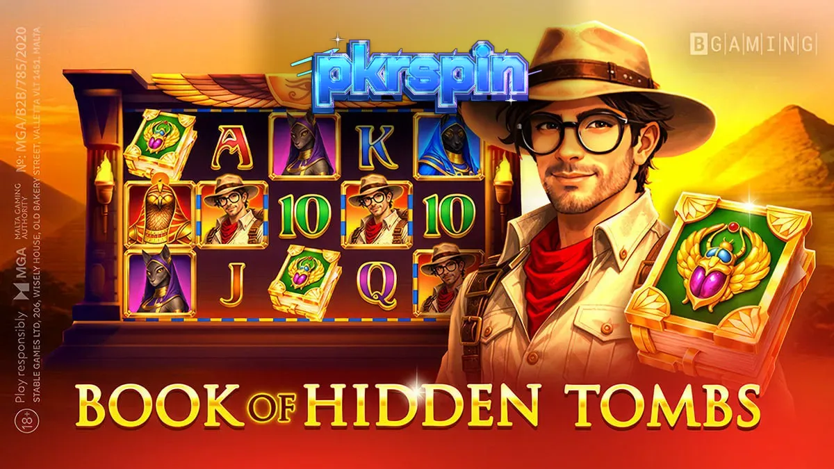 Book of Hidden Tombs سلاٹ گیم کا ایک منظر